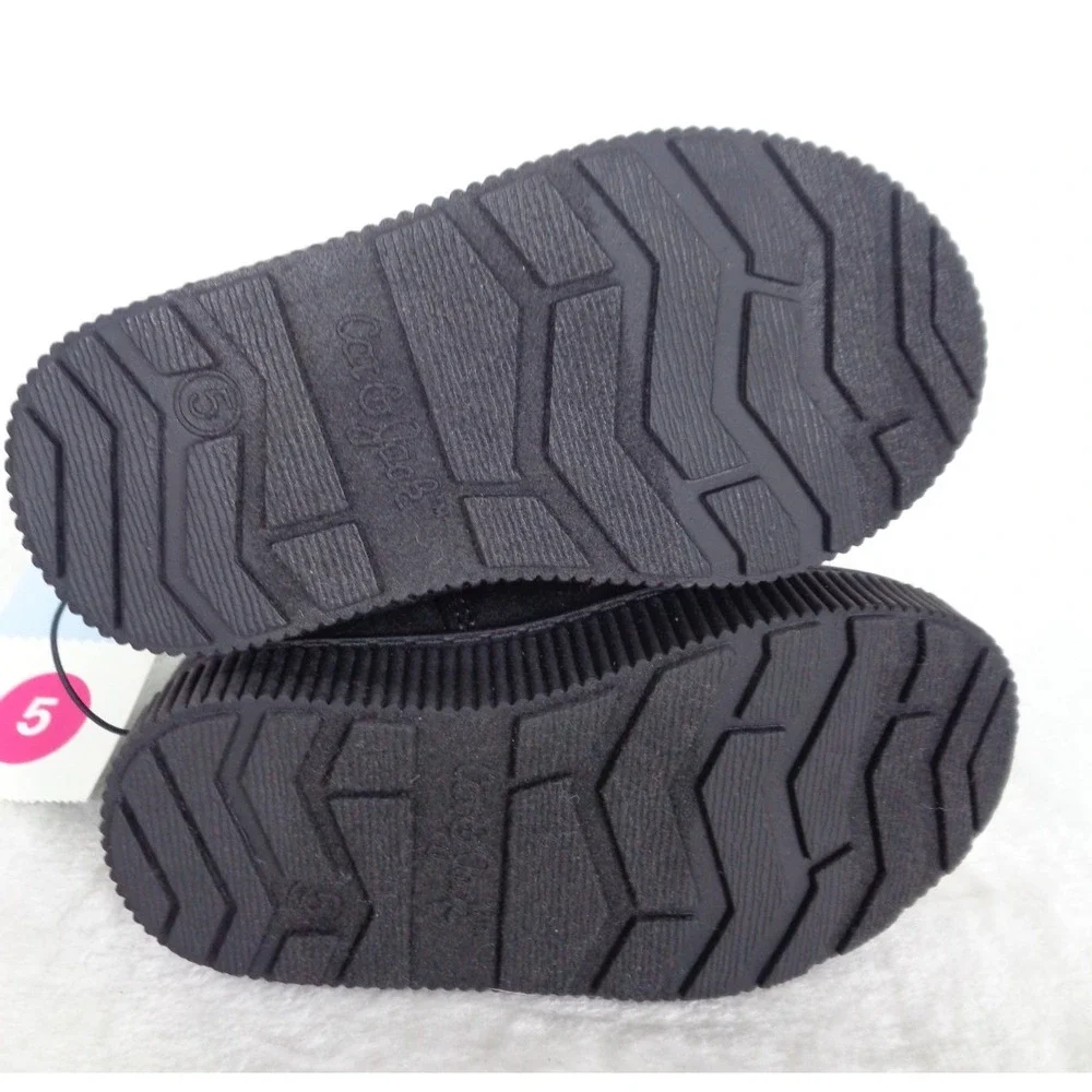 Cat & Jack Toddler Girls Arlo Faux Suede Ankle Booties Black Size 5 New With Tag
